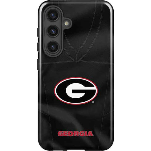 University of Georgia Black Jersey Galaxy S24 Plus Impact Case
